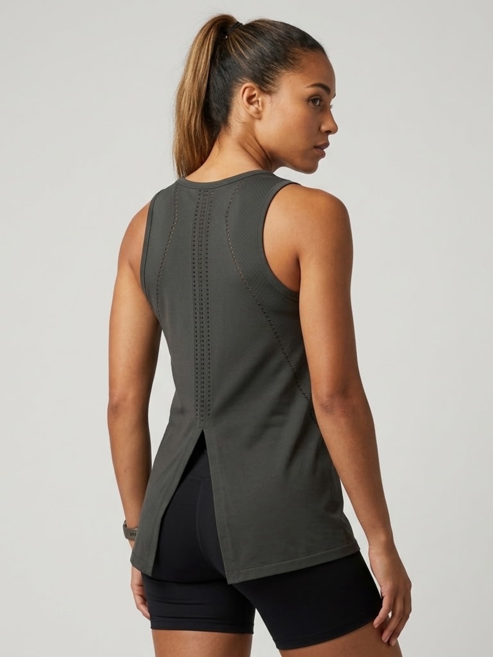 Athleta Dark Olive Green Performance Tank